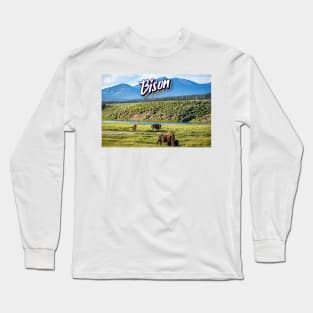 Bison at Yellowstone Long Sleeve T-Shirt